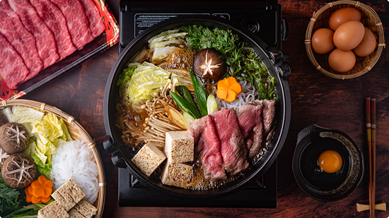 すき焼き専門店の料理